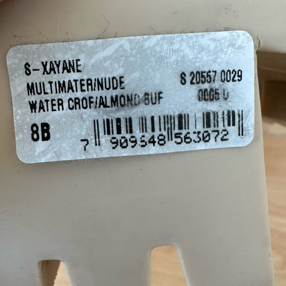 Schutz Xayane Womens Boot Lace up Combat Style Block Heel Almond Cream Size 8B - Picture 8 of 11